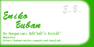 eniko buban business card